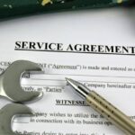 An concept Image of a Service agreement